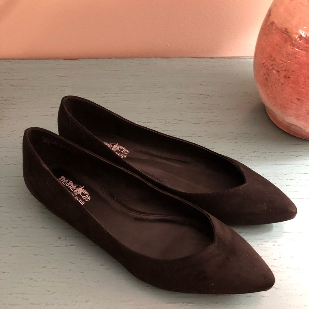 Coach and Four black flats